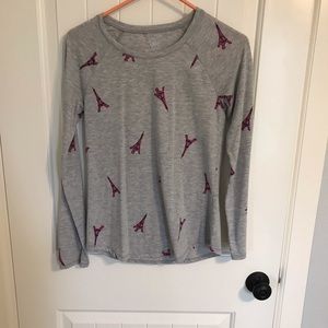 Justice EiffelTower Long-Sleeve Shirt-Size 16